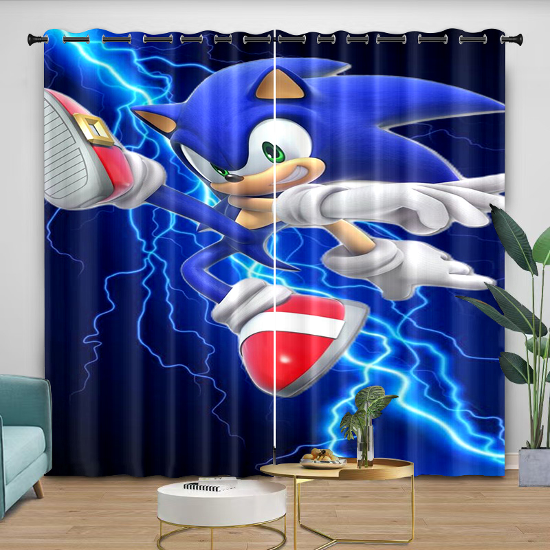 Curtains sonic Cartoon Digital - Curtain Rods review and price