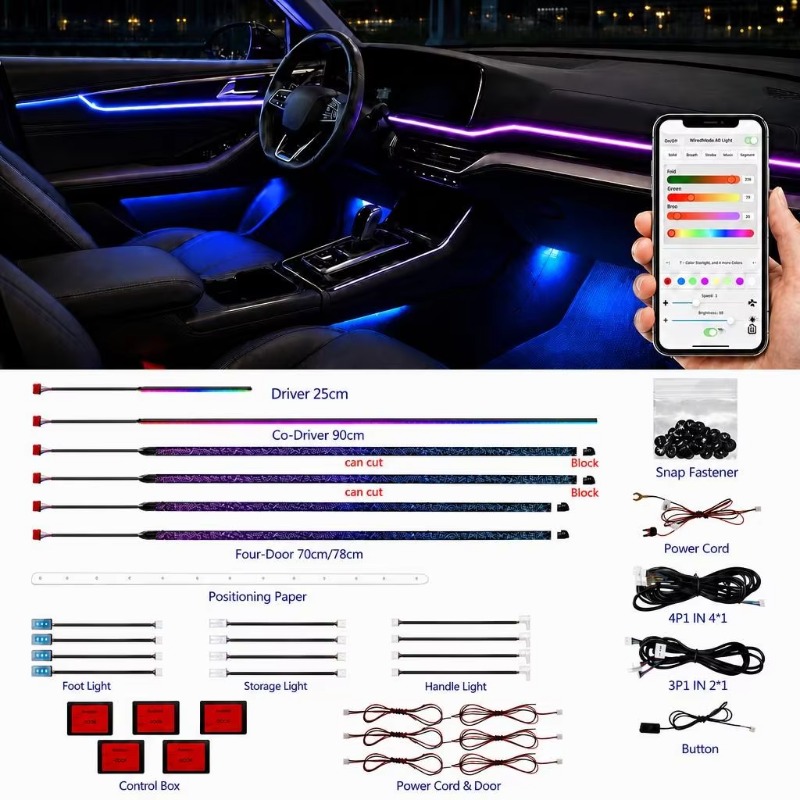 Car Ambient Lighting Kit 18 in - Door Handle review and price