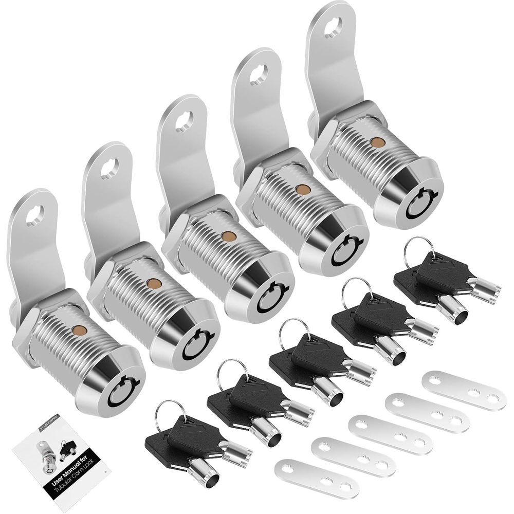 5 Pack Cabinet Lock with Keys, - Door Lock review and price