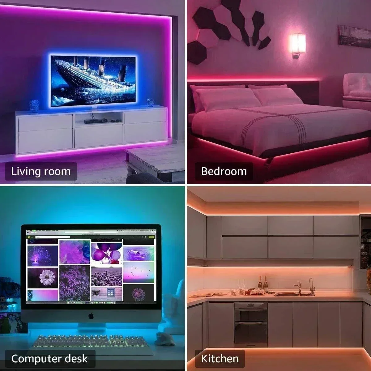Smart RGB LED Gaming Light Str - Led Strip Lights review and price