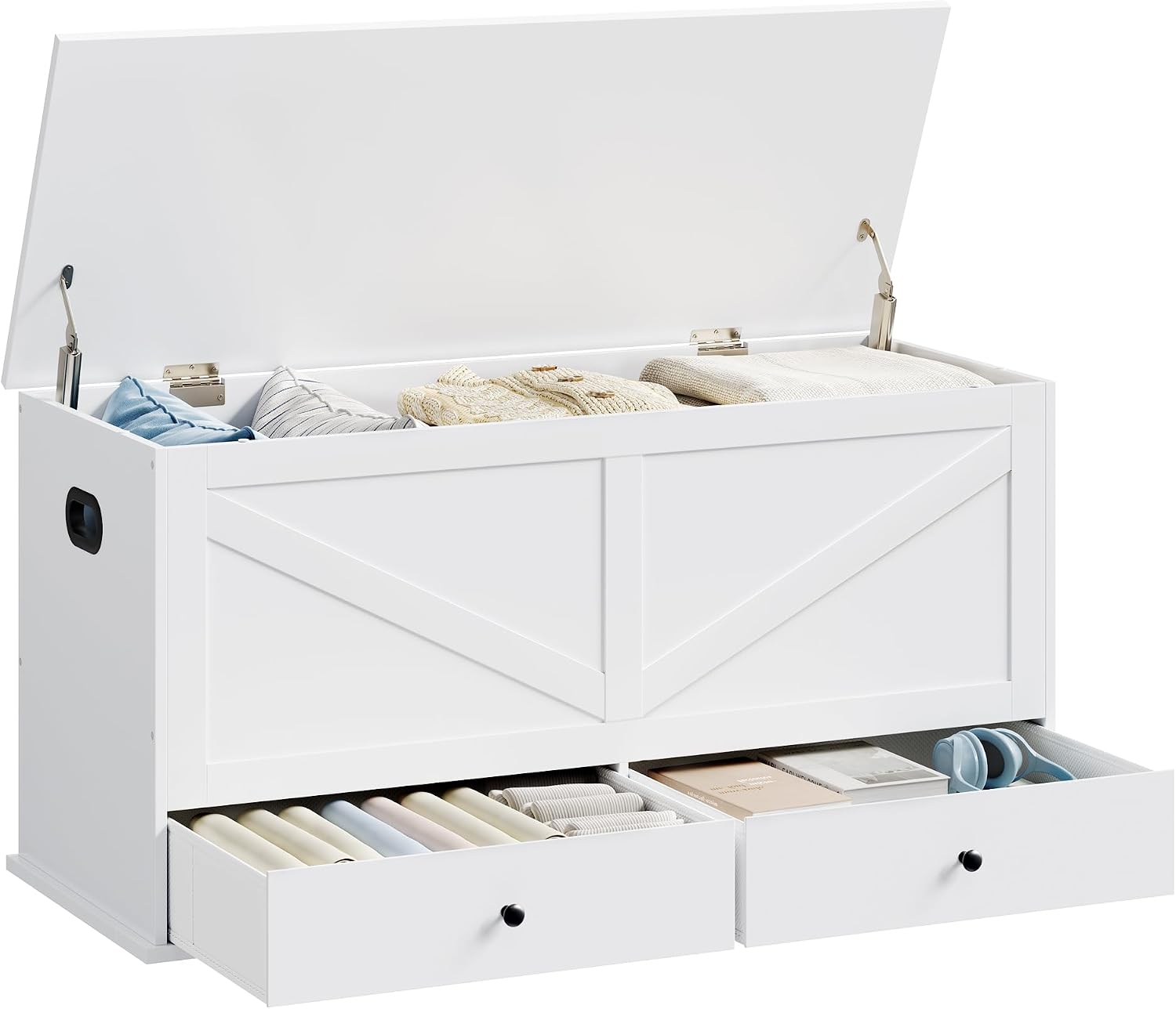 Farmhouse Storage Chest With D - Cabinet Hinges review and price