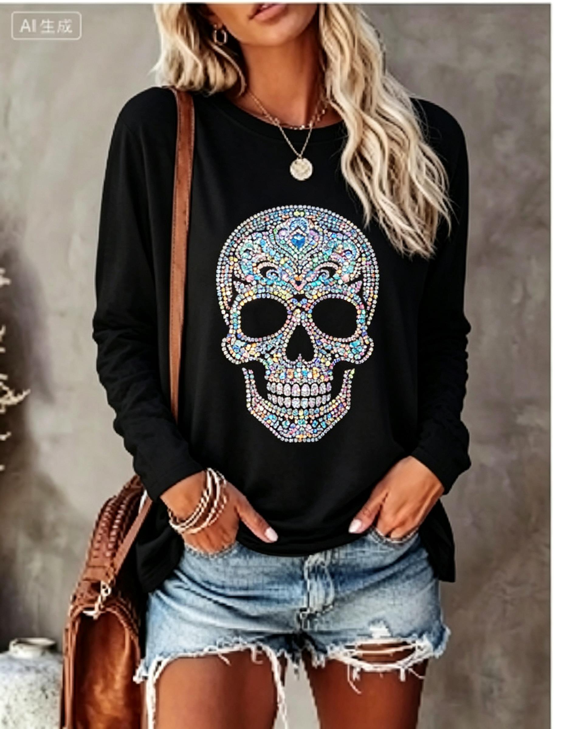 Women Long Sleeve T‑Shirt Simu - Wallpaper review and price